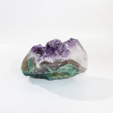 Load image into Gallery viewer, Large amethyst crystal cluster with polished edging 3.4kg | ASH&amp;STONE Crystals Shop Auckland NZ
