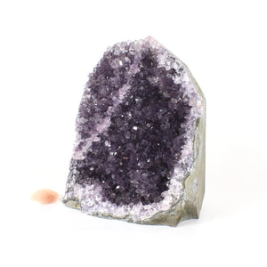 Large amethyst crystal cluster with cut base 3.42kg | ASH&STONE Crystals Shop Auckland NZ