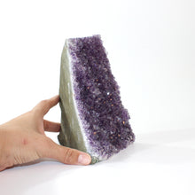 Load image into Gallery viewer, Large amethyst crystal cluster with cut base 3kg  | ASH&amp;STONE Crystals Shop Auckland NZ
