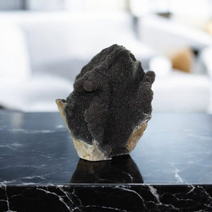 Large black amethyst crystal druzy 3kg | ASH&STONE Crystal Shop Auckland NZ