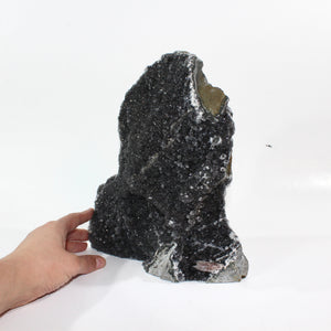 Large black amethyst crystal druzy 5.58kg | ASH&STONE Crystal Shop Auckland NZ