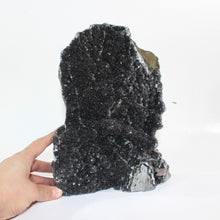 Load image into Gallery viewer, Large black amethyst crystal druzy 5.58kg | ASH&amp;STONE Crystal Shop Auckland NZ
