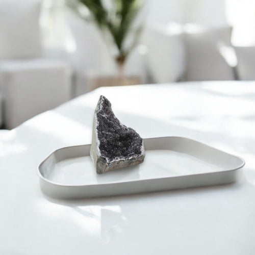 Black amethyst crystal druzy | ASH&STONE Crystal Shop Auckland NZ