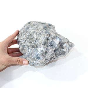 Large blue calcite crystal chunk 3.9kg | ASH&STONE Crystals Shop Auckland NZ