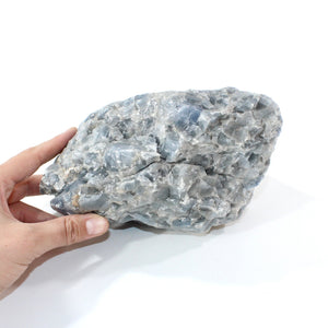 Large blue calcite crystal chunk 3.9kg | ASH&STONE Crystals Shop Auckland NZ