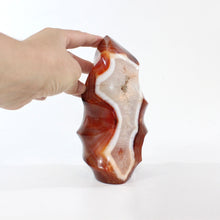 Load image into Gallery viewer, Large carnelian polished crystal flame 1.91kg | ASH&amp;STONE Crystal Shop Auckland NZ
