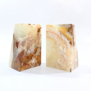 Large Caribbean Calcite Crystal Bookends 4kg | ASH&STONE Crystal Shop Auckland NZ