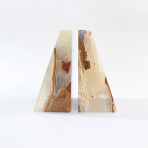 Large Caribbean Calcite Crystal Bookends 4kg | ASH&STONE Crystal Shop Auckland NZ