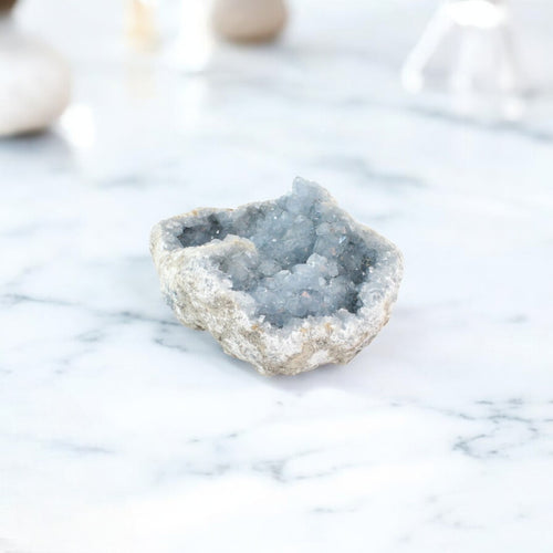 Large celestite crystal cluster 3.71kg | ASH&STONE Crystal Shop Auckland NZ