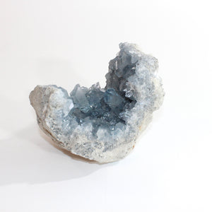 Large celestite crystal cluster 3.27kg | ASH&STONE Crystals Shop Auckland NZ