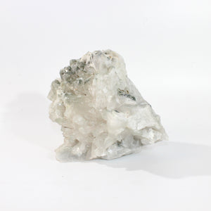 Large clear quartz crystal cluster with chlorite 6.47kg | ASH&STONE Crystals Shop Auckland NZ