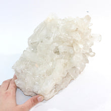 Load image into Gallery viewer, Large clear quartz crystal cluster 9.8kg | ASH&amp;STONE Crystal Shop Auckland NZ
