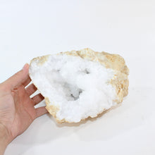 Load image into Gallery viewer, Large clear quartz crystal geode half 4.22kg | ASH&amp;STONE Crystal Shop Auckland NZ
