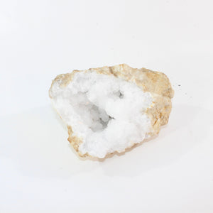 Large clear quartz crystal geode half 4.22kg | ASH&STONE Crystal Shop Auckland NZ