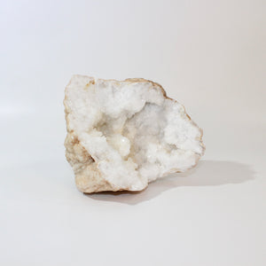 Large clear quartz crystal geode half 3.8kg | ASH&STONE Crystals Shop Auckland NZ