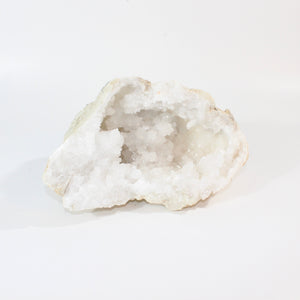 Large clear quartz crystal geode half 4.1kg | ASH&STONE Crystals Shop Auckland NZ