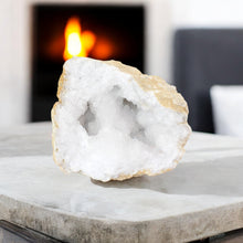 Load image into Gallery viewer, Large clear quartz crystal geode half 6.9kg | ASH&amp;STONE Crystals Shop Auckland NZ
