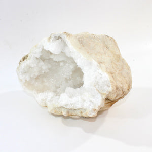 Large clear quartz crystal geode half 7.9kg | ASH&STONE Crystals Shop Auckland NZ