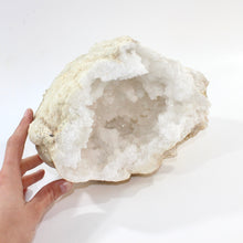 Load image into Gallery viewer, Large clear quartz crystal geode half 7.9kg | ASH&amp;STONE Crystals Shop Auckland NZ
