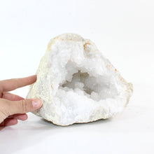 Load image into Gallery viewer, Large clear quartz crystal geode half 5.6kg | ASH&amp;STONE Crystal Shop Auckland NZ
