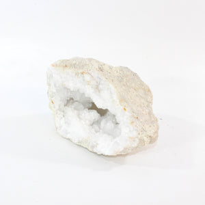 Large clear quartz crystal geode half 5.6kg | ASH&STONE Crystal Shop Auckland NZ