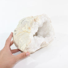 Load image into Gallery viewer, Large clear quartz crystal geode half 5.19kg | ASH&amp;STONE Crystal Shop Auckland NZ
