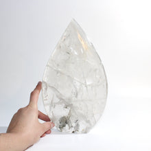 Load image into Gallery viewer, Large clear quartz polished crystal flame 3.5kg | ASH&amp;STONE Crystals Shop Auckland NZ
