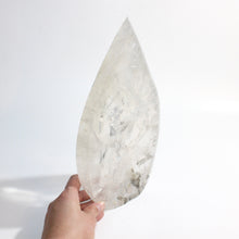 Load image into Gallery viewer, Large clear quartz polished crystal flame 3.5kg | ASH&amp;STONE Crystals Shop Auckland NZ
