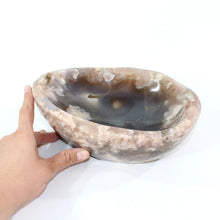 Load image into Gallery viewer, Large flower agate polished crystal bowl 3.76kg | ASH&amp;STONE Crystal Shop Auckland NZ
