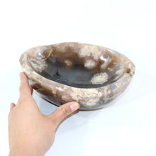 Load image into Gallery viewer, Large flower agate polished crystal bowl 3.76kg | ASH&amp;STONE Crystal Shop Auckland NZ
