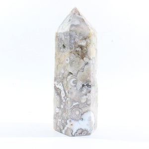 Large flower agate polished crystal tower 3.38kg | ASH&STONE Crystal Shop Auckland NZ