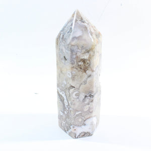 Large flower agate polished crystal tower 3.38kg | ASH&STONE Crystal Shop Auckland NZ