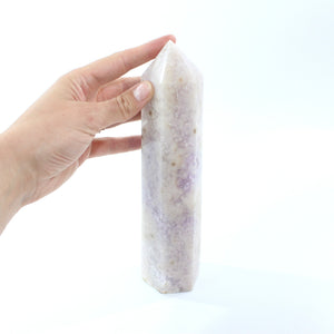 Large flower agate polished crystal tower 1.52kg | ASH&STONE Crystal Shop Auckland NZ