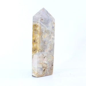 Large flower agate polished crystal tower 6.4kg | ASH&STONE Crystal Shop Auckland NZ