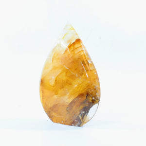 Large golden healer polished crystal flame 1.5kg | ASH&STONE Crystal Shop Auckland NZ