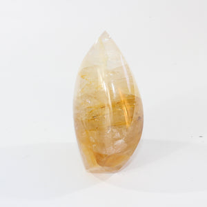 Large golden healer crystal flame 1.88kg | ASH&STONE Crystal Shop Auckland NZ