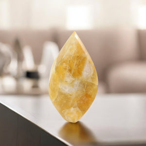 High grade large golden healer crystal flame 3.7kg | ASH&STONE Crystal Shop Auckland NZ