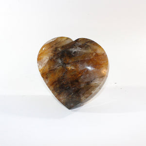 Large golden healer crystal heart 2.8kg freestanding | ASH&STONE Crystal Shop Auckland NZ