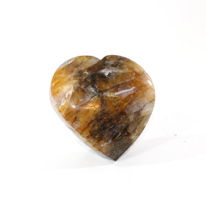 Large golden healer crystal heart 2.8kg freestanding | ASH&STONE Crystal Shop Auckland NZ