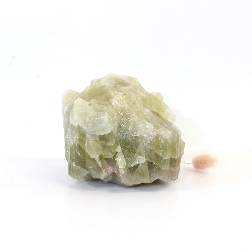 Large green calcite crystal chunk 1.51kg | ASH&STONE Crystals Shop Auckland NZ