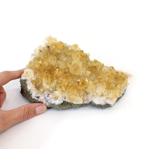 Large citrine crystal cluster 1.34kg | ASH&STONE Crystals Shop Auckland NZ