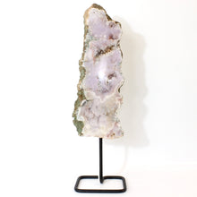 Load image into Gallery viewer, Large pink amethyst crystal slab on stand 1.57kg | ASH&amp;STONE Crystals Shop Auckland NZ
