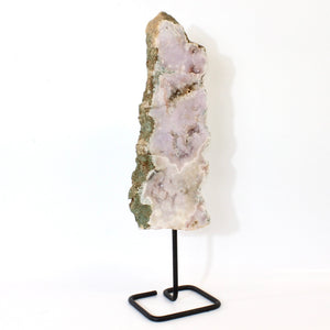 Large pink amethyst crystal slab on stand 1.57kg | ASH&STONE Crystals Shop Auckland NZ