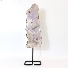 Load image into Gallery viewer, Large pink amethyst crystal slab on stand 1.57kg | ASH&amp;STONE Crystals Shop Auckland NZ
