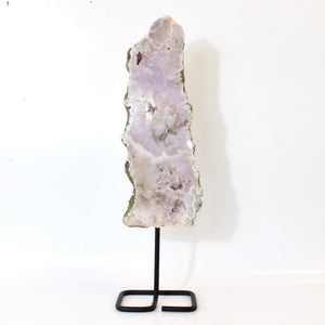 Large pink amethyst crystal slab on stand 1.57kg | ASH&STONE Crystals Shop Auckland NZ
