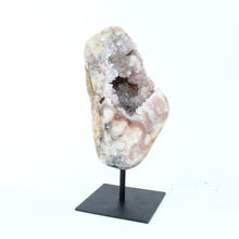 Load image into Gallery viewer, Pink amethyst polished crystal druzy cave on stand 2kg | ASH&amp;STONE Crystal Shop Auckland NZ
