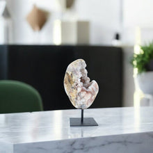 Load image into Gallery viewer, Pink amethyst polished crystal druzy cave on stand 2kg | ASH&amp;STONE Crystal Shop Auckland NZ
