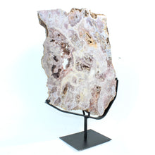 Load image into Gallery viewer, Extra large pink amethyst crystal slab on removable stand 17.5kg | ASH&amp;STONE Crystal Shop Auckland NZ
