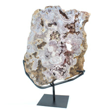 Load image into Gallery viewer, Extra large pink amethyst crystal slab on removable stand 17.5kg | ASH&amp;STONE Crystal Shop Auckland NZ
