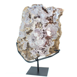 Extra large pink amethyst crystal slab on removable stand 17.5kg | ASH&STONE Crystal Shop Auckland NZ